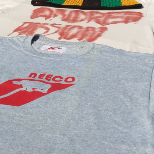 NÉECO TEE fade Hot red INc short Sleeve